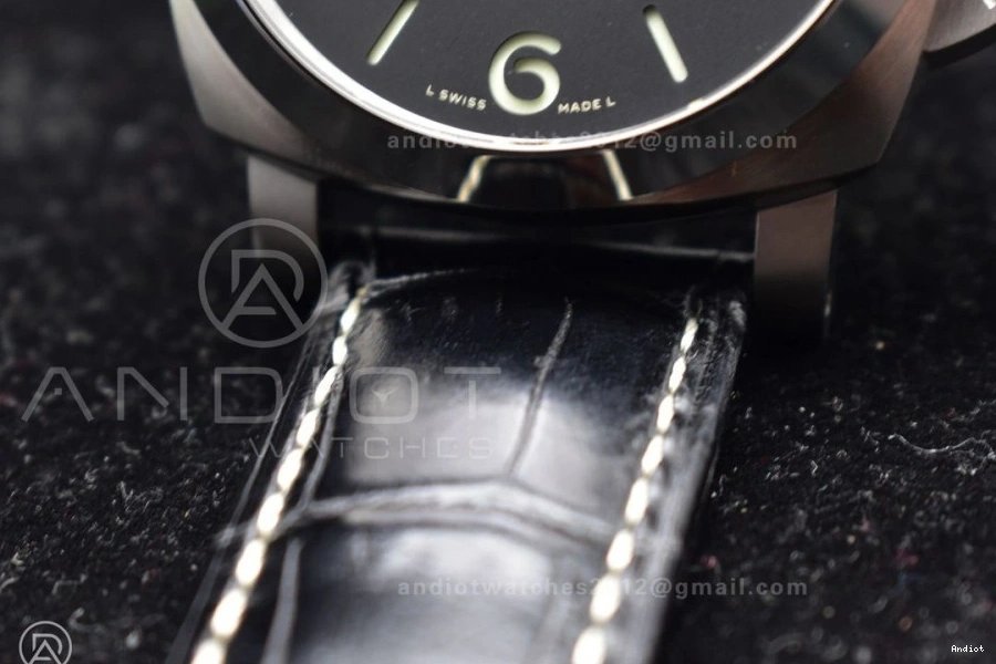 on Black Black Dial  Best Leather Strap VSF P.9010 PAM1312 1:1 Edition 0505